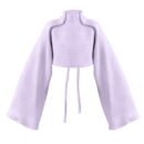 Cropped Lilac Rib Knit Jumper Way07